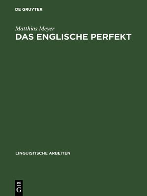 cover image of Das englische Perfekt